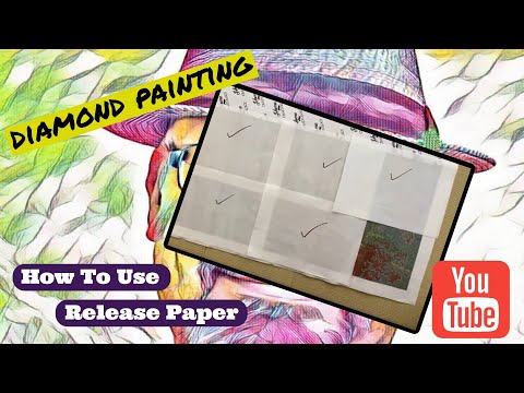 Diamond Painting How To Use Release Papers #diamondpainting #howto  #homecraftology 