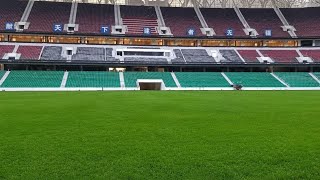 INSIDE KENYA’S TALANTA STADIUM: FRESHLY FERTILIZED AND CUT PITCH,ICONIC EXTERIOR SHIELD ARCHITECTURE