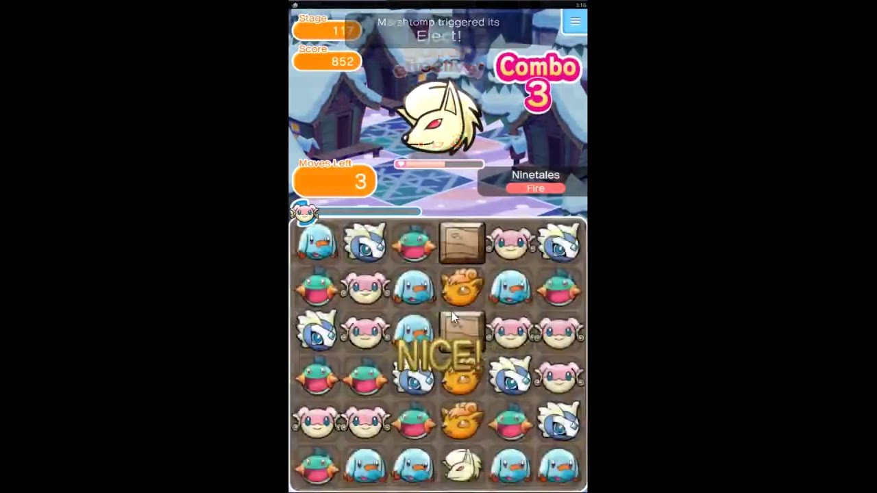 Pokemon Shuffle Stage 117