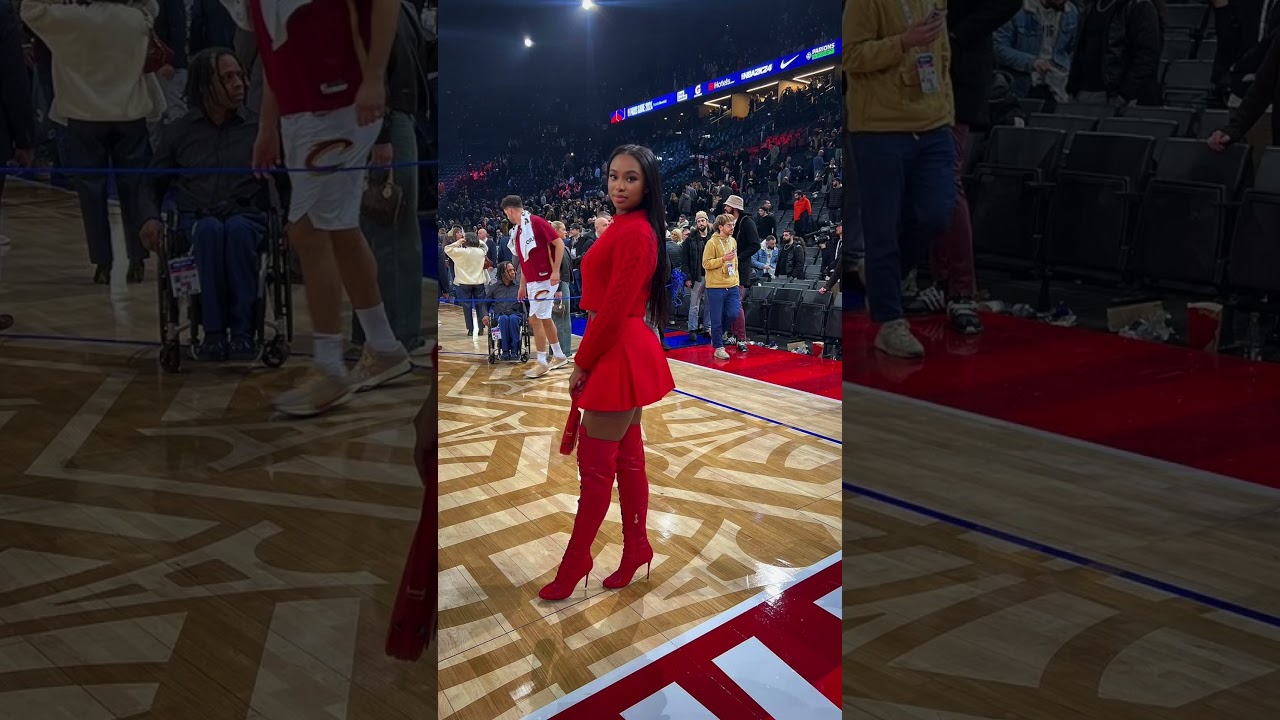 Coco Jones The Lady In Red Slays @ Basketball Game #cocojones  #fashionpolice #fashionpost #nba - YouTube