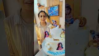 krishna theme cake design. | #shorts