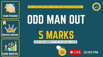 🔥 Odd man Out | TG ICET 2025 Last 20 Days Strategy | Get Below 100 Rank | MY3 Academy 🔥