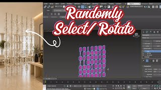 Select Polygons Randomly✨ |3dsmax #3dsmax #3dmodeling #interiordesign #random #selection #decoration