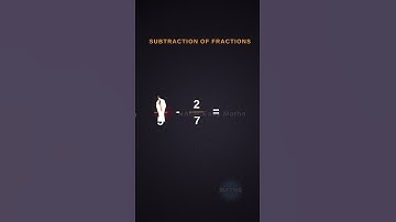Subtractions of fractions#subtraction  #fractions #shorts