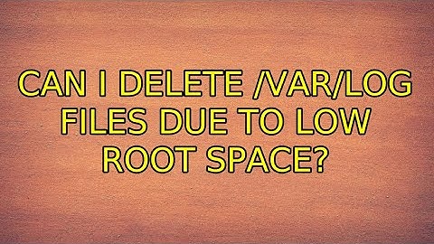 Ubuntu: Can I delete /var/log files due to low root space? (3 Solutions!!)