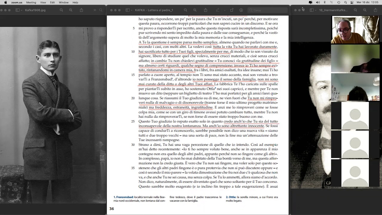 KAFKA: Lettera al Padre + La metamorfosi (DAD) - YouTube