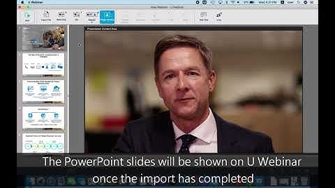 How to import the PowerPoint and PDF file to the webinar (Mac) | U Webinar Tutorial