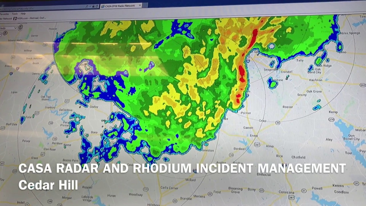 CASA radar and Rhodium Incident Management for emergency operation