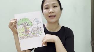 Hand-colored by me! Instructions for coloring a farmer herding buffalo in the countryside Part 2 by Cậu Vàng Làm Memes 10,379 views 9 days ago 3 minutes, 8 seconds