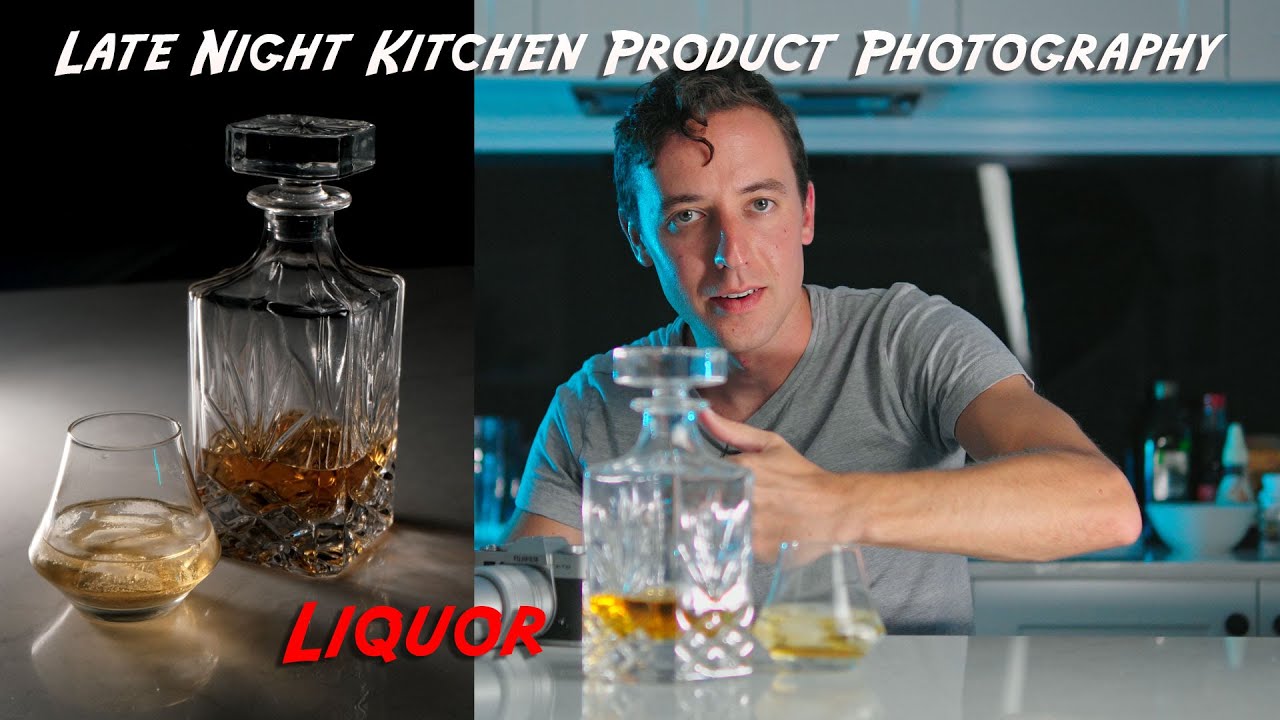Late Night Kitchen Product Photography: Liquor