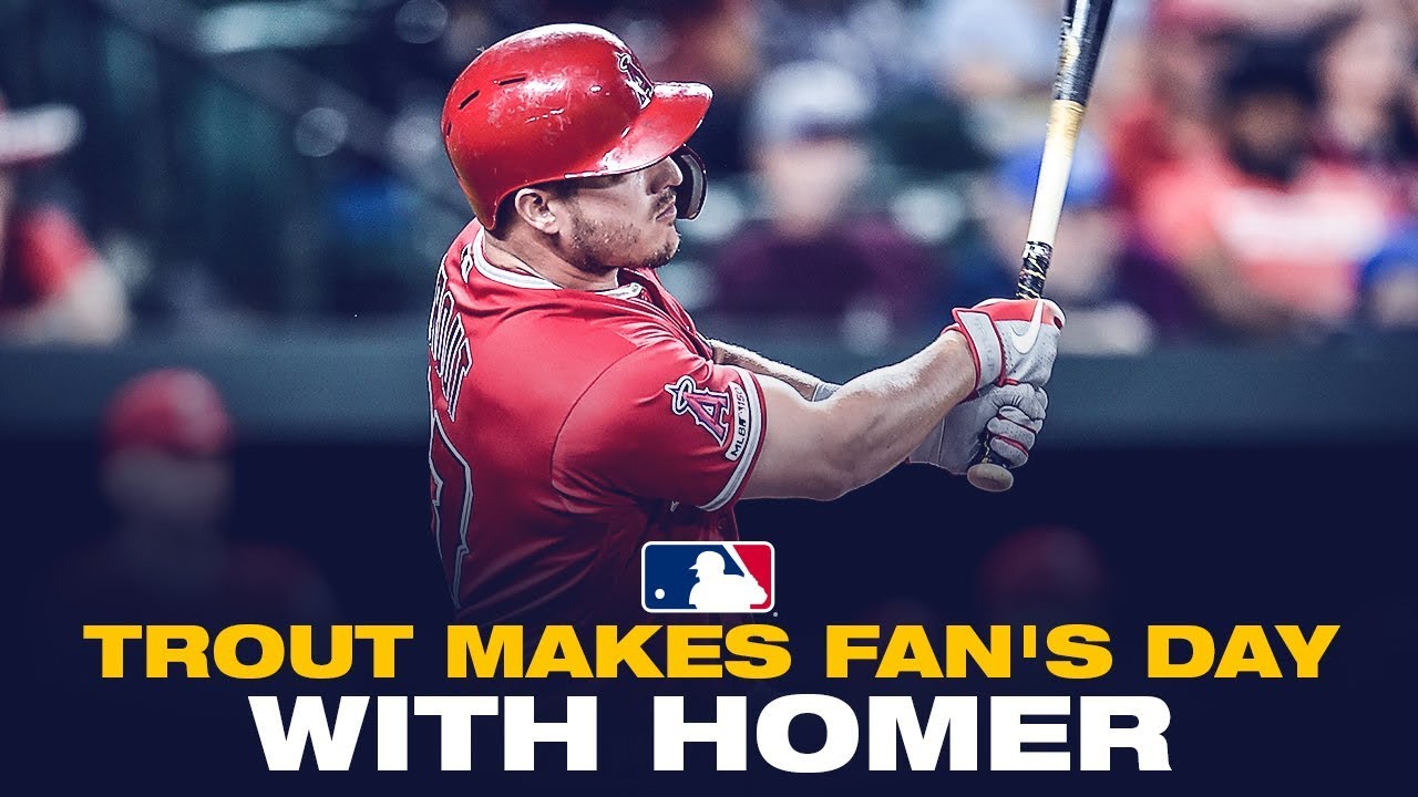 Mike Trout homers for super-fan!