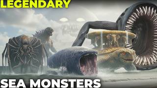 How Big Is World Eater, Bloop, World Turtle & Sea Eater | Legendary Sea Monsters Size Comparison