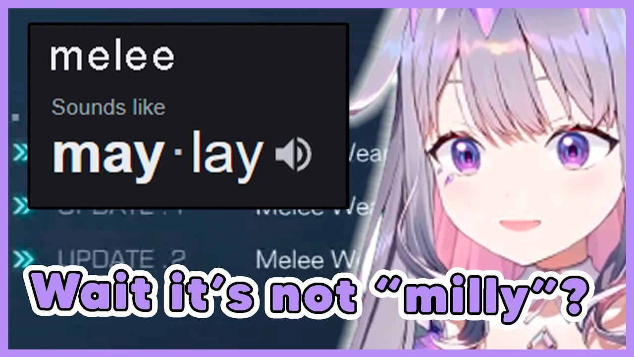 Biboo found out she's been pronouncing "melee" wrong this whole time