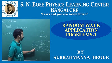 Random Walk Application Problems-1 | CSIR-NET | GATE Physics | JEST | TIFR -GS | IIT-JAM | SM1.5