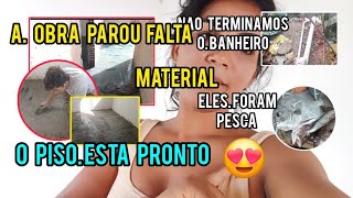 TUDO PARADO. FALTA MATERIAL. JA FIZEMOS O PISO. MOSTREI TUDO QUE ESTÁ PRONTO. SUMI PORQUE.NOS COMENT