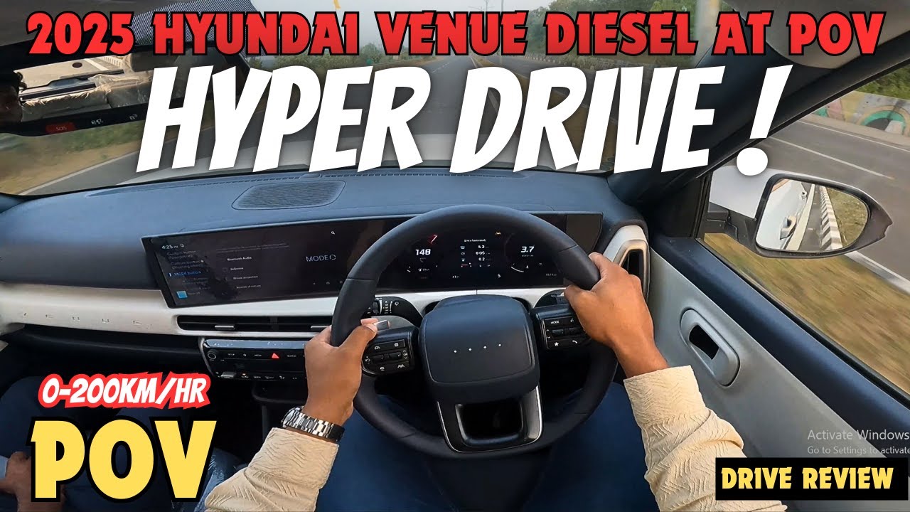 2025 Hyundai Venue Diesel POV DRIVE 0-100km/hr of Venue Facelift Top Speed Test of Venue 2025 POV