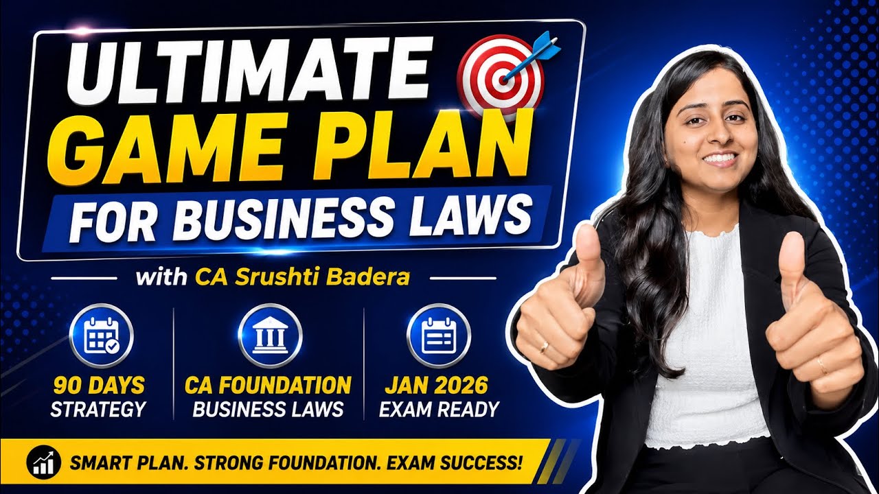 90 Days Strategy | CA Foundation Law Strategy | 90 Days Plan for ...