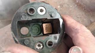 CLEANING THE TERMINAL AND CONTACT BAR OF STARTER SOLENOID SWITCH