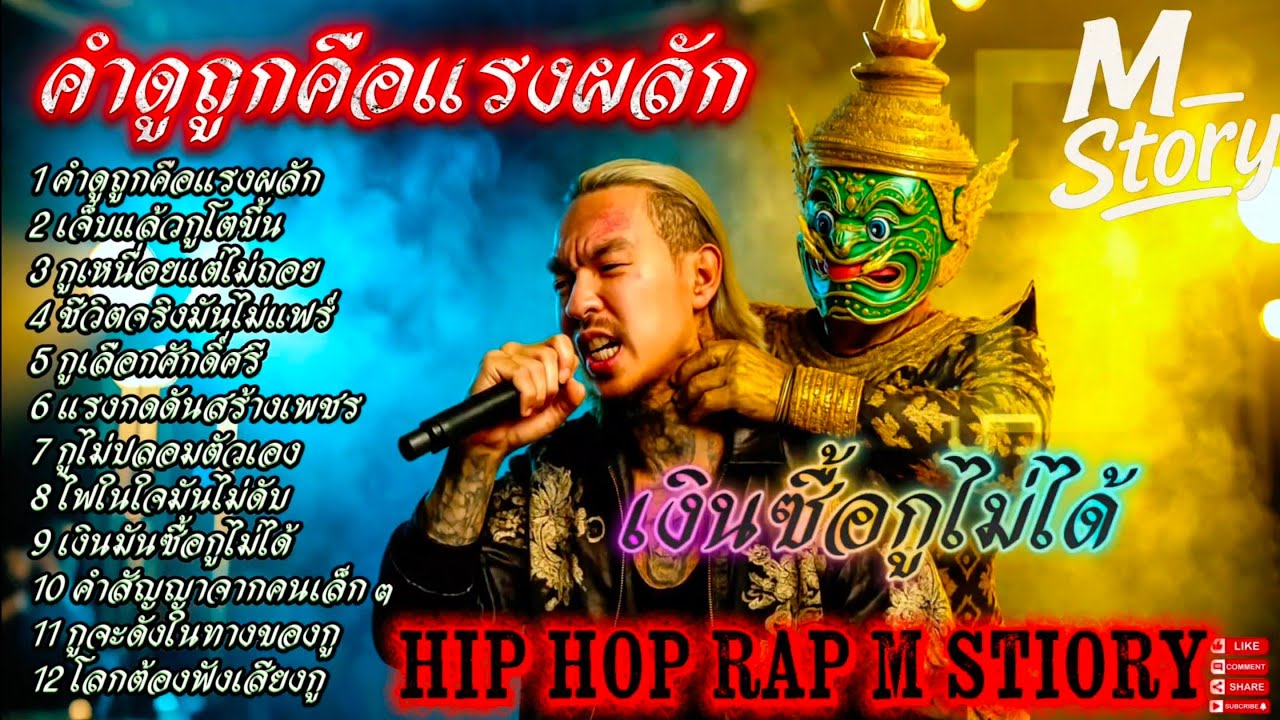 คำดูถูกคือแรงผลัก - เงินซื้อไม่ได้ 👊🔥รวมเพลงแร๊ป🔥 #raphiphop #rap #hiphop #แร็ปไต้ดิน #rap2025 #trap