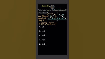 ACT Math - Geometry 📐 - Area of an Isosceles Trapezoid