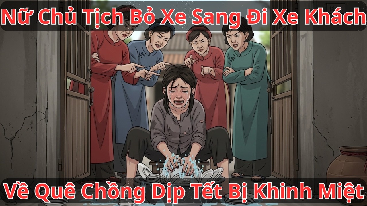 Nữ Chủ Tịch Bỏ Xe Sang Đi Xe Khách Về Quê Chồng Dịp Tết Bị Khinh Miệt, Ba Ngày Sau|Chuyện Nhân Quả