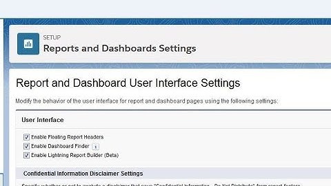 Salesforce Lightning 150-0: Setup Enhanced Rpt Builder (Beta)