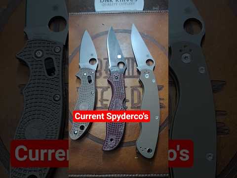 My current lineup, which makes me want to buy more! What Spyderco should I buy next?! Lemme know