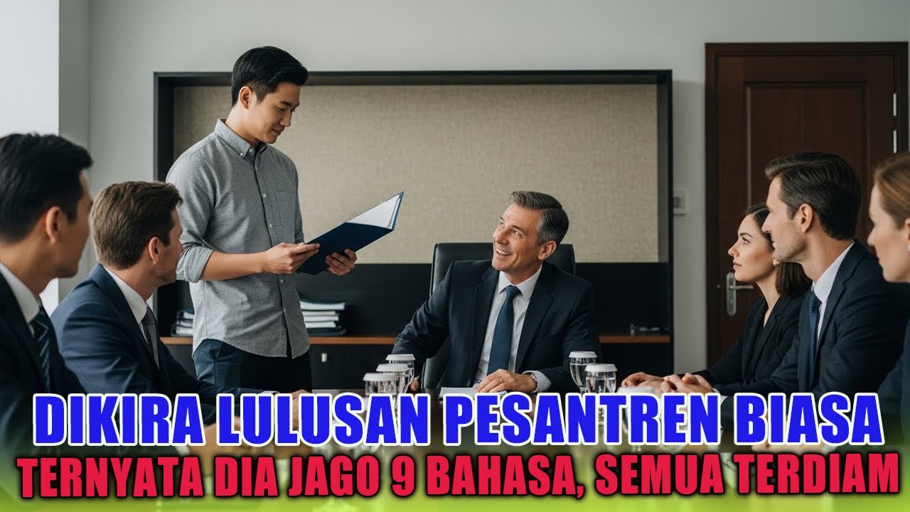 HEBOH ‼️DIKIRA LULUSAN PESANTREN BIASA, TERNYATA DIA JAGO 9 BAHASA, SEMUA TERDIAM