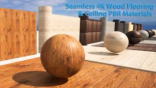 Seamless 4K Wood Flooring& Ceiling PBR Materials Seamless 4K Wood Flooring& Ceiling PBR Materials