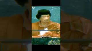 Muammar Gaddafi Threw Papers at the UN 😳 #Gaddafi #Libya #PoliticalHistory #MiddleEast #Trending