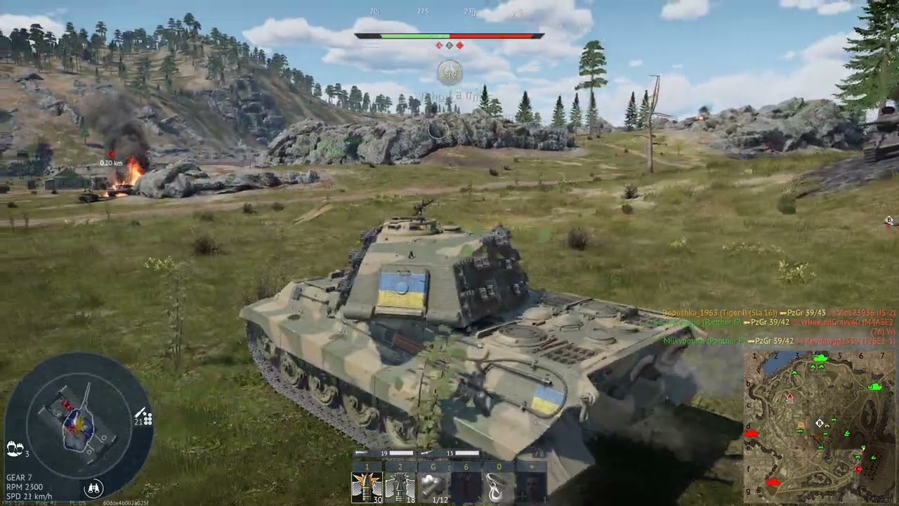 Return of the King - King Tiger II (Sla.16) with 7 kills, 7 assists and 1 zone.