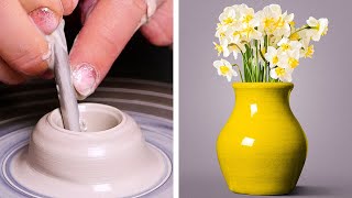Awesome Pottery Making Ideas || DIY Ceramic Masterpieces by 5-Minute DECOR!