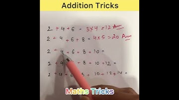 Short Maths Tricks || Addition of consecutive even numbers trick #youtubeshorts #trending #ytshorts