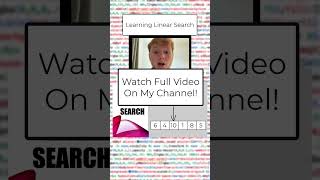 Very quick tutorial on performing a linear search! #coding #programming #python #code