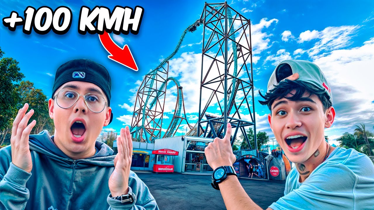 24 HORAS EN EL PARQUE MÁS EXTREMO DE COLOMBIA😱 ft ANDY - YouTube