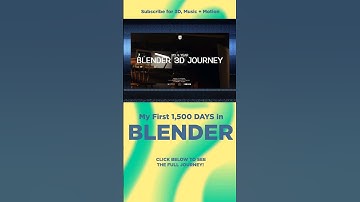 1,500 days of Blender #blender3d #b3d