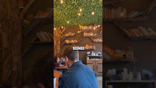 I found a hidden book cafe in NYC 😍📚 #nyc #booktube #booktok #books #cafe