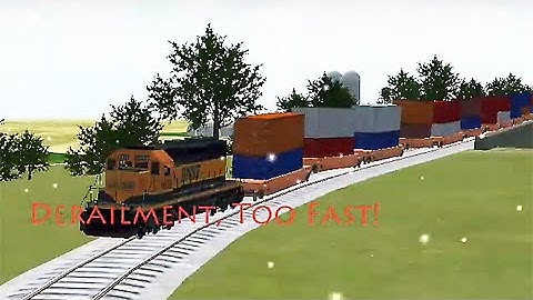 EMD SD40-1 in American Midwest Got Derailment Because Too Fast in Snowy Day - Train Sim