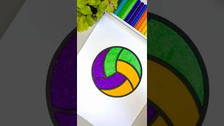 Coloring a volleyball