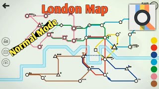 London Map (Normal mode) || Mini Metro Mini Metro Basic Tutorial London Map