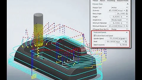 Custom Feeds and Speeds in NX CAM