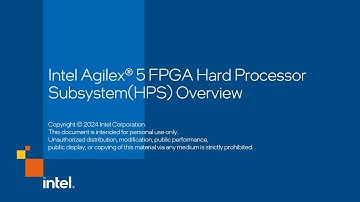 Intel Agilex® 5 FPGAs Hard-Processor SubSystem (HPS) Overview