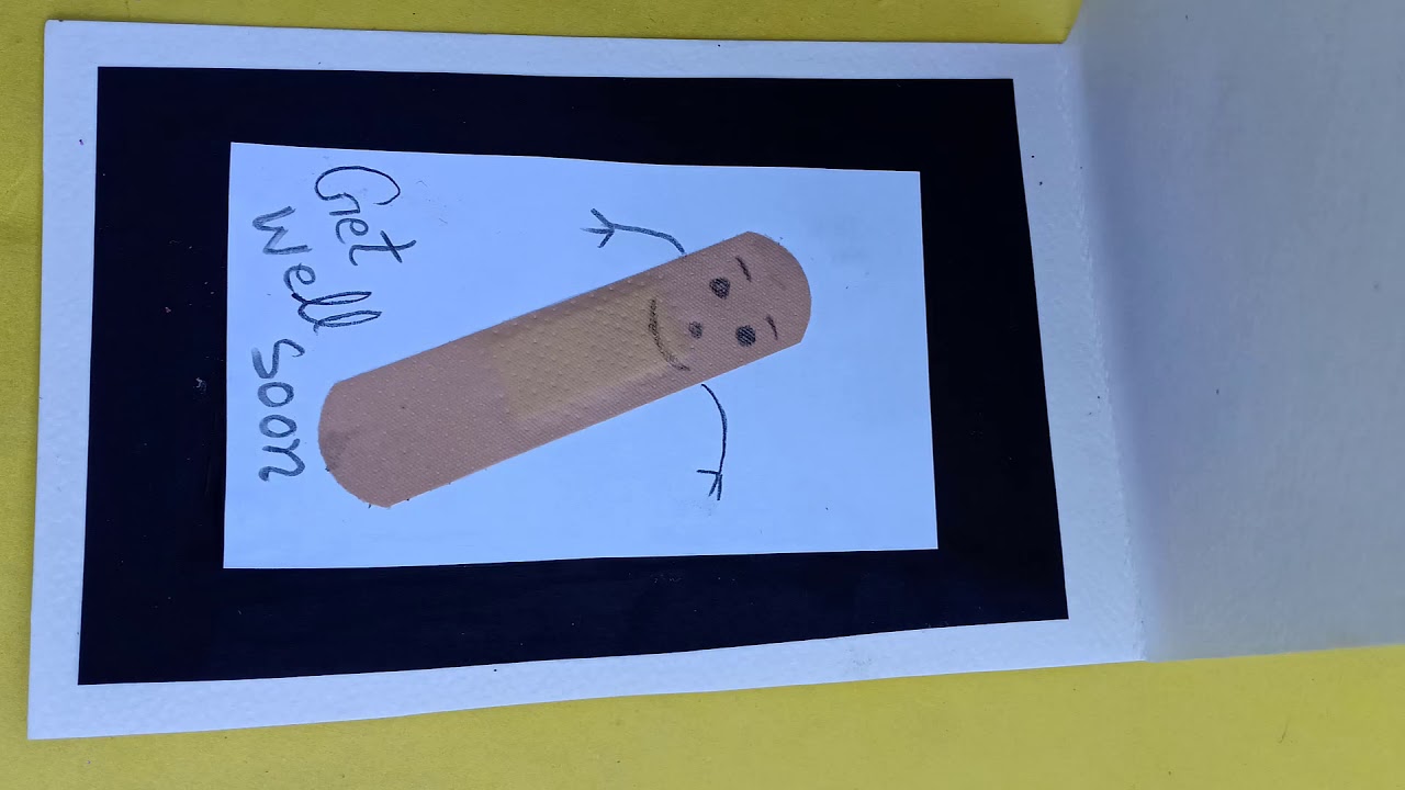 Get well soon card || how to make Get well soon card || DIY Get well soon card step by step