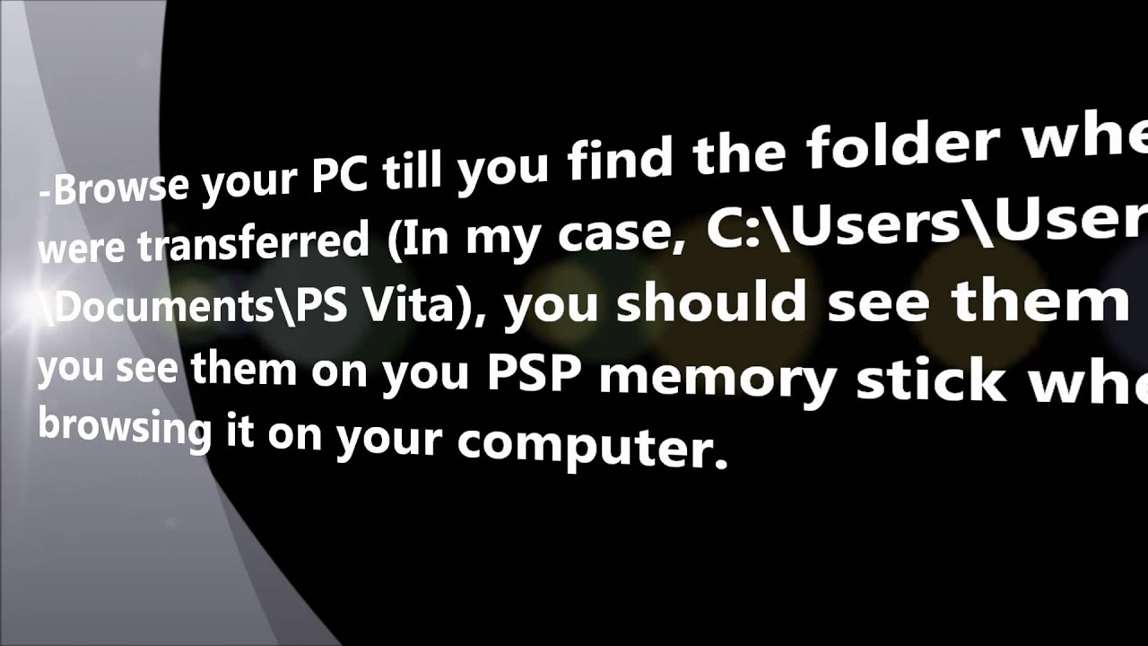 How To Transfer PSP Save Files To Vita YouTube