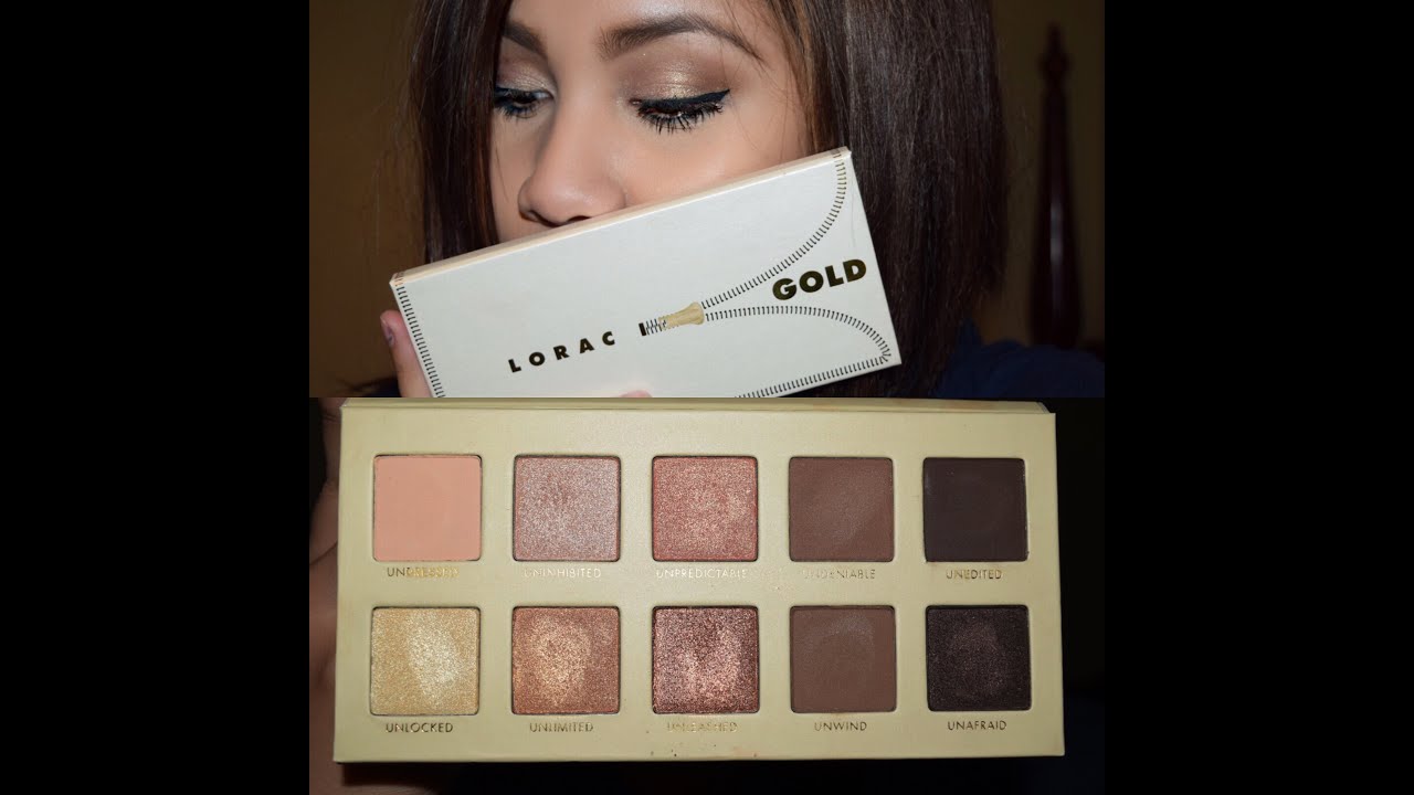 LORAC Unzipped Gold Palette First Impression Swatches Thoughts