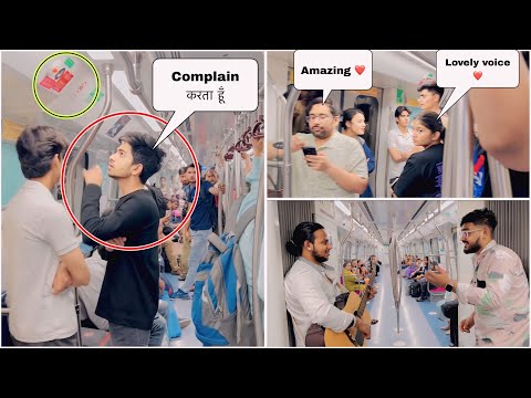 Dekha ek khwab to ye ❤️ || Delhi metro public || reaction #delhimetro #youtube