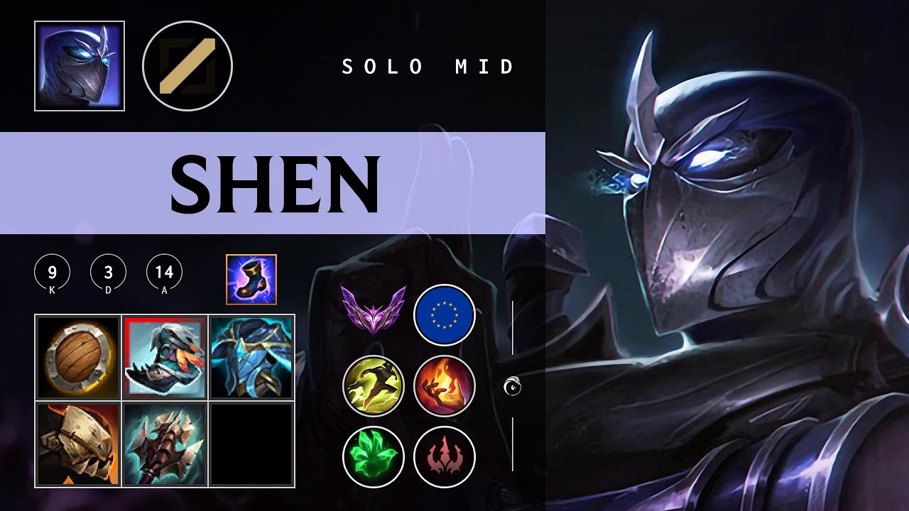 Shen Mid vs Anivia - EUW Master Patch 26.04