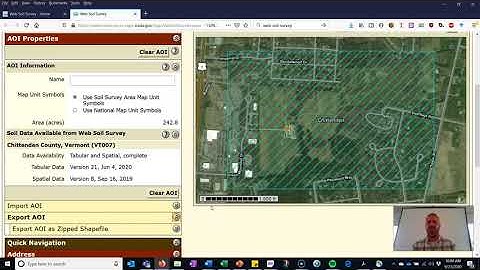 Using Web Soil Survey to evaluate soil properties of a piece of land