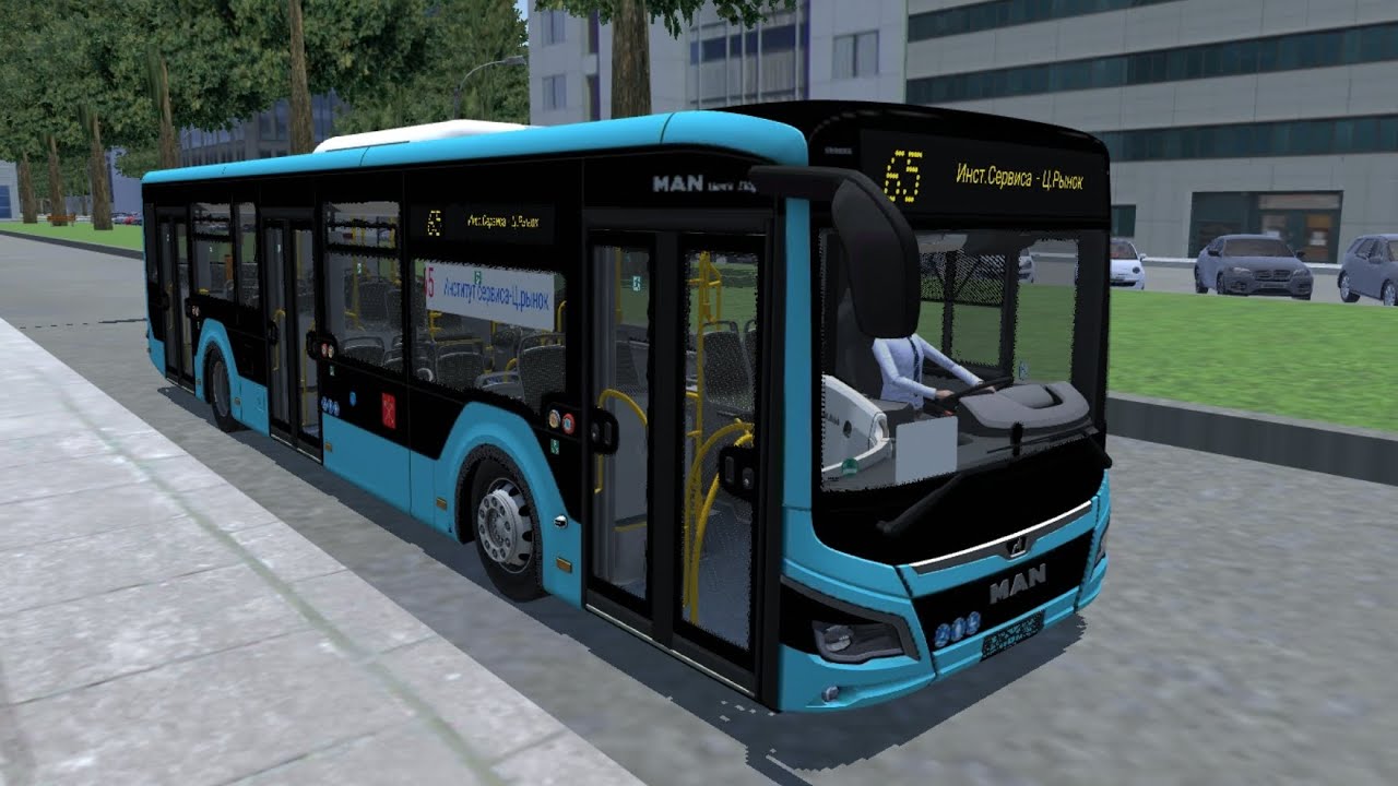 Поездка на автобусе MAN Lion's City 12C в PBS