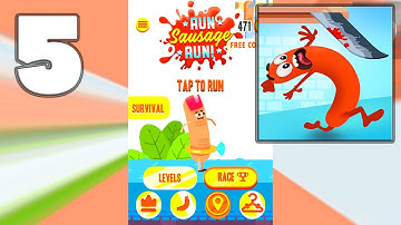 Run Sausage Run! - Gameplay Walkthrough Part 5 (iOS, Android)